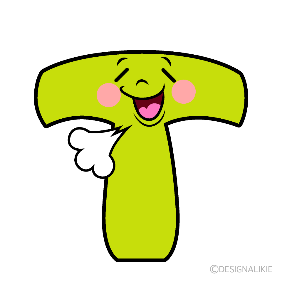 かわいいリラックスするTイラスト