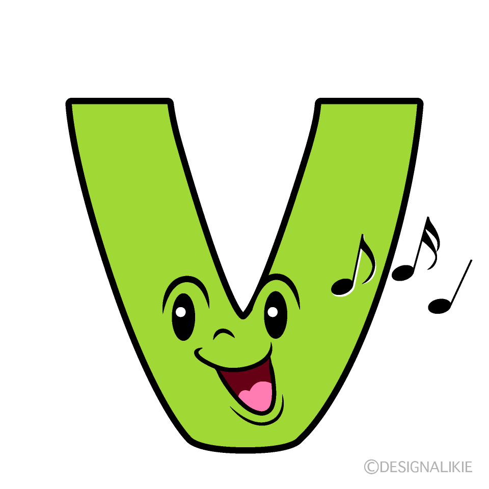 かわいい歌うVイラスト
