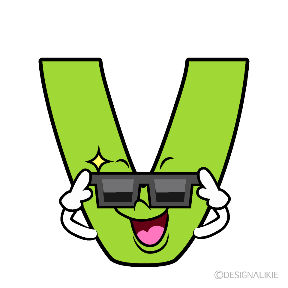 Cute Bowing V Clipart