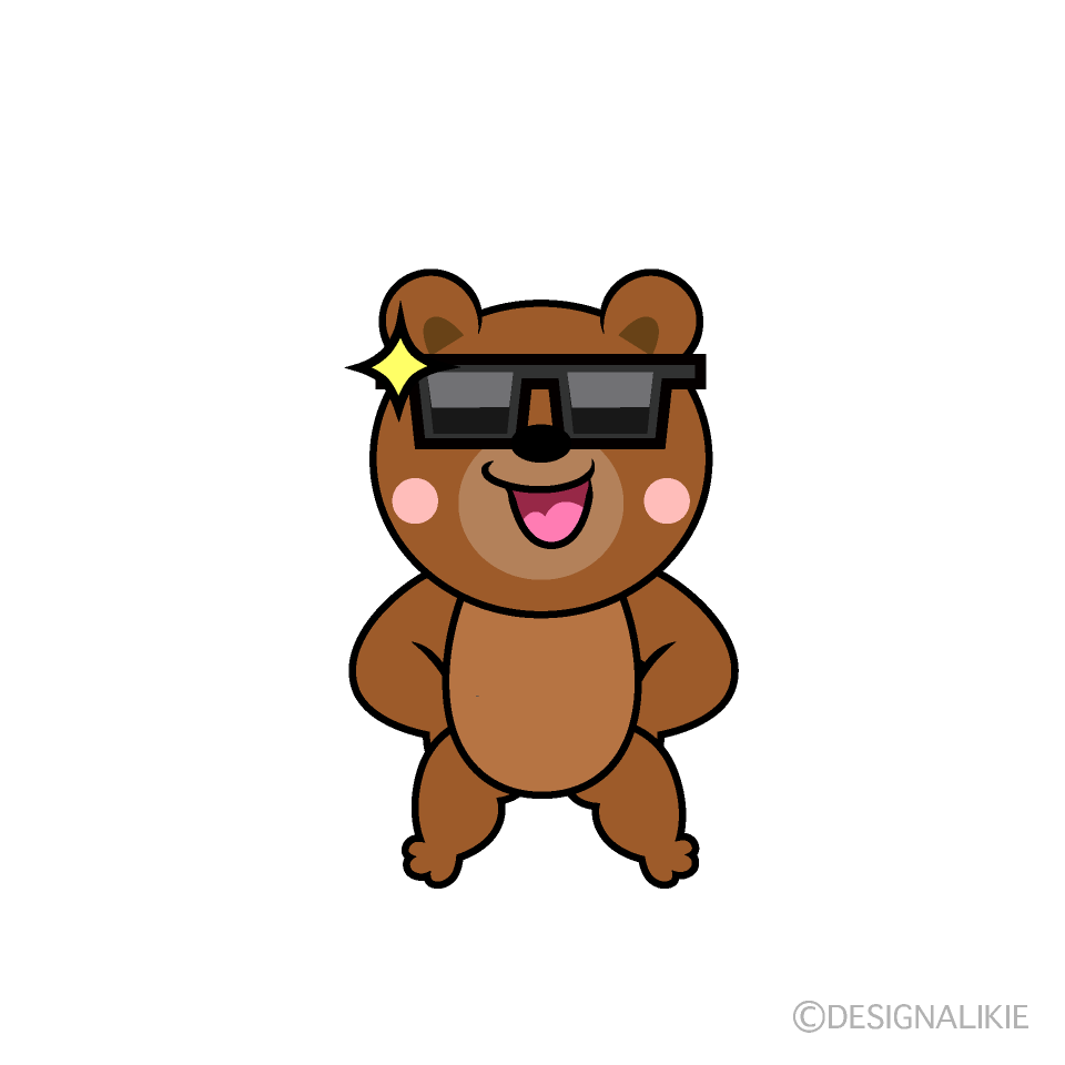 かわいいかっこいいクマイラスト