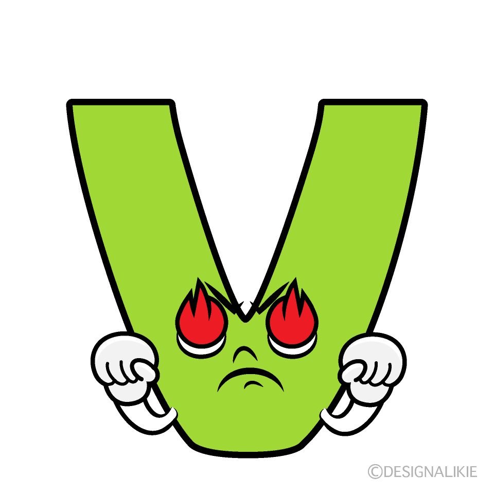Cute Passionate V Clipart