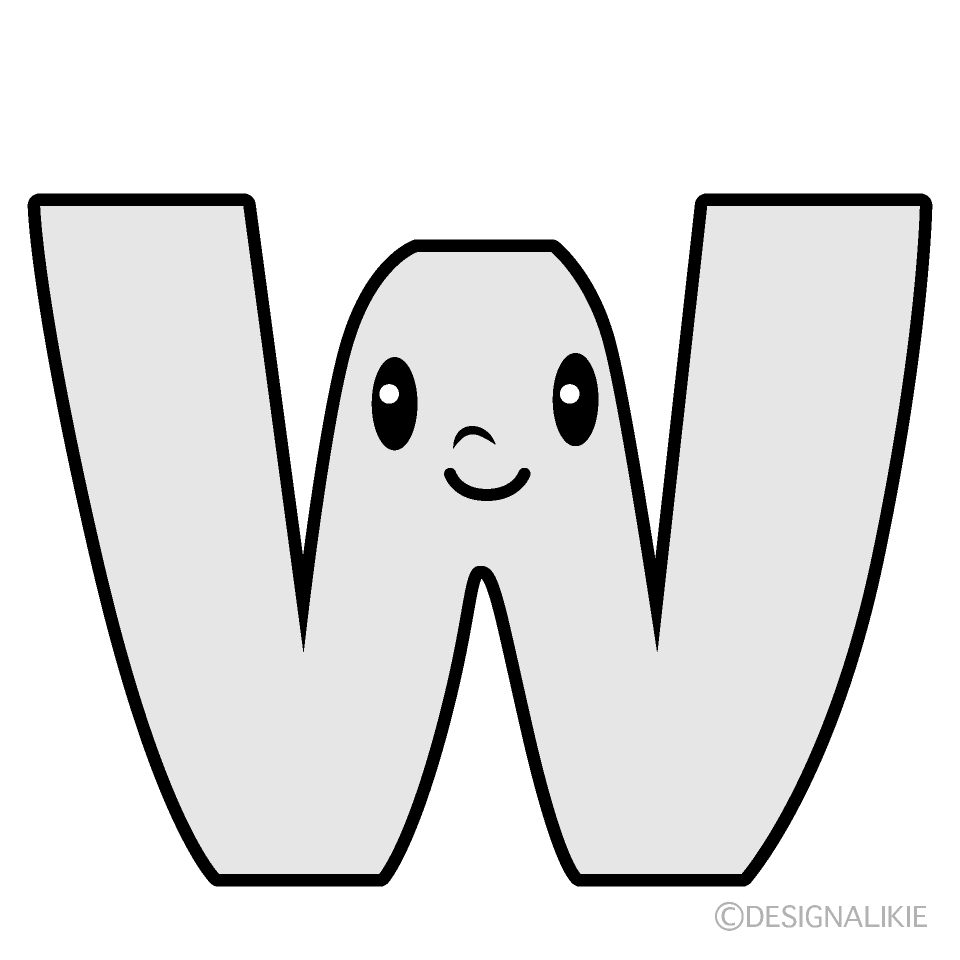 Cute W Alphabet Clipart