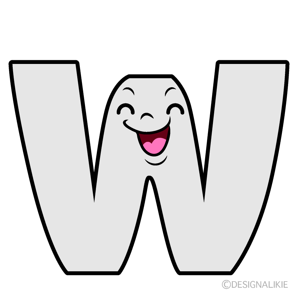Cute Smiling W Clipart