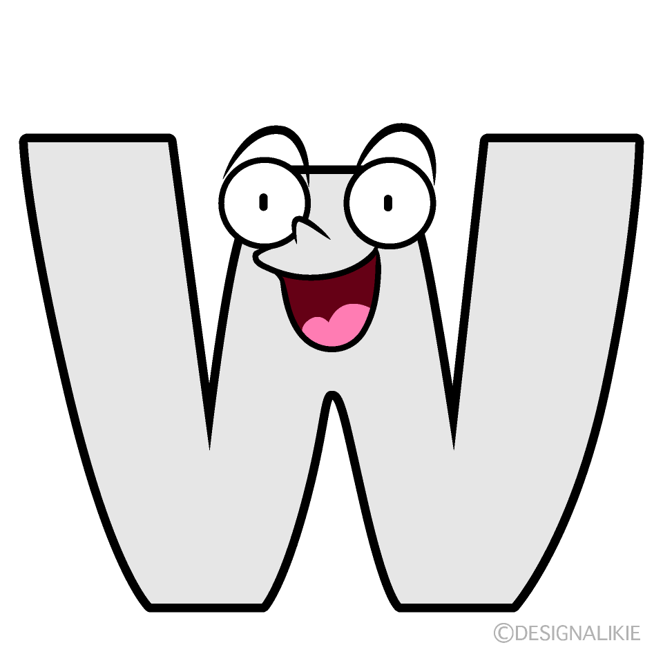 Cute Surprised W Clipart