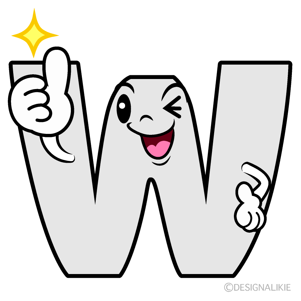 Cute Thumbs-up W Clipart