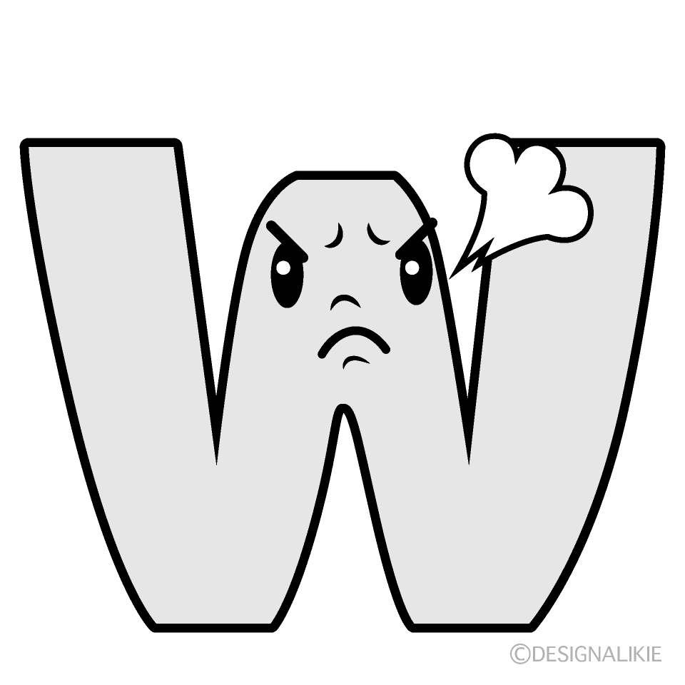 Cute Angry W Clipart