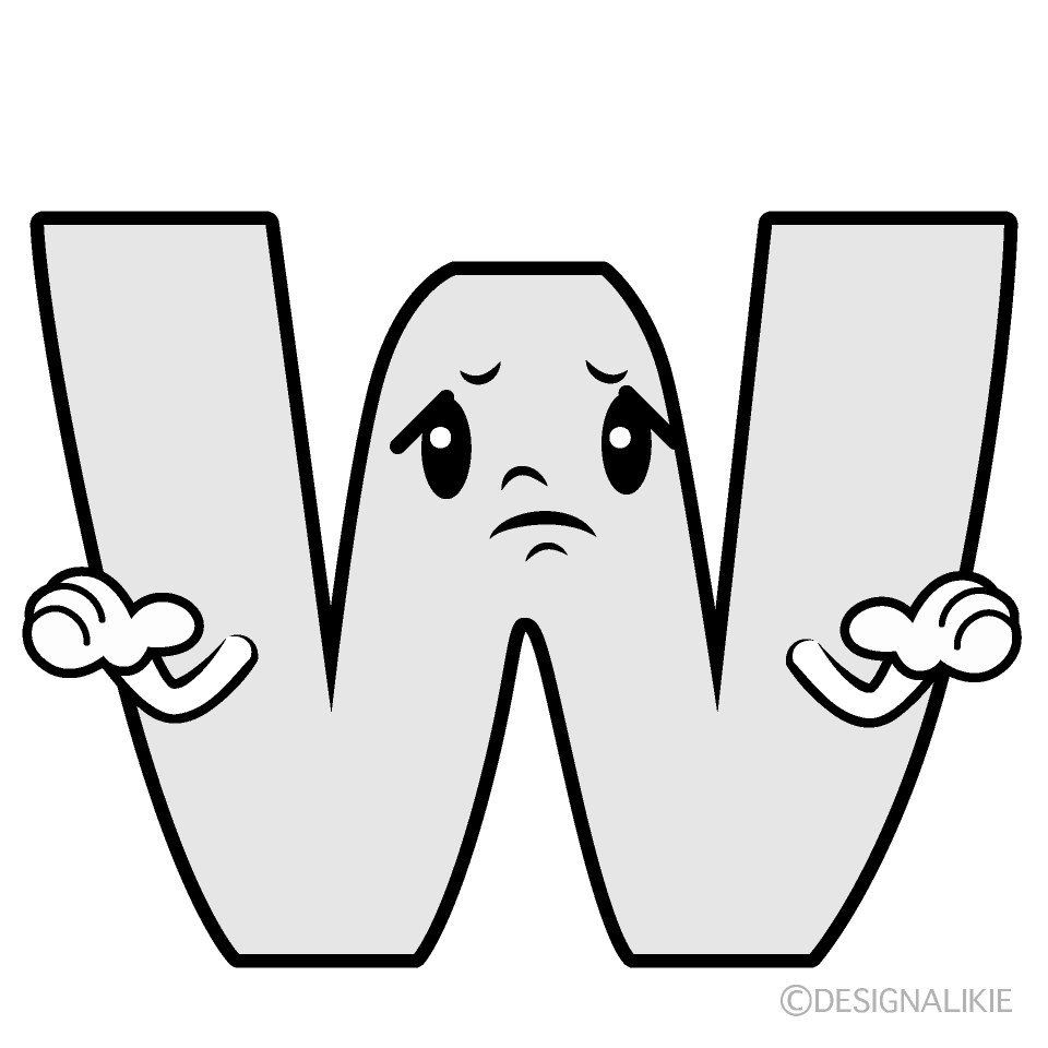 かわいい困るWイラスト