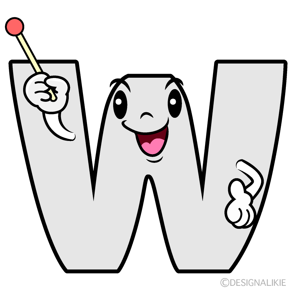 Cute Explaining W Clipart