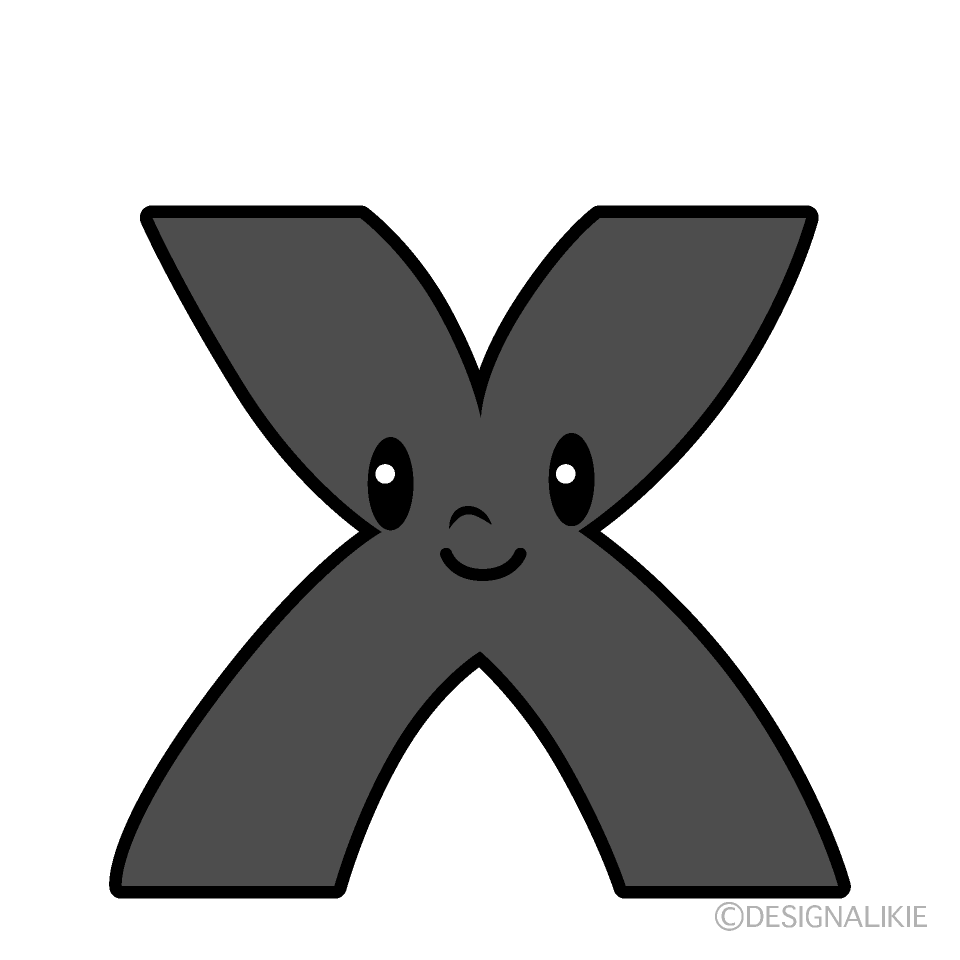 Cute X Alphabet Clipart