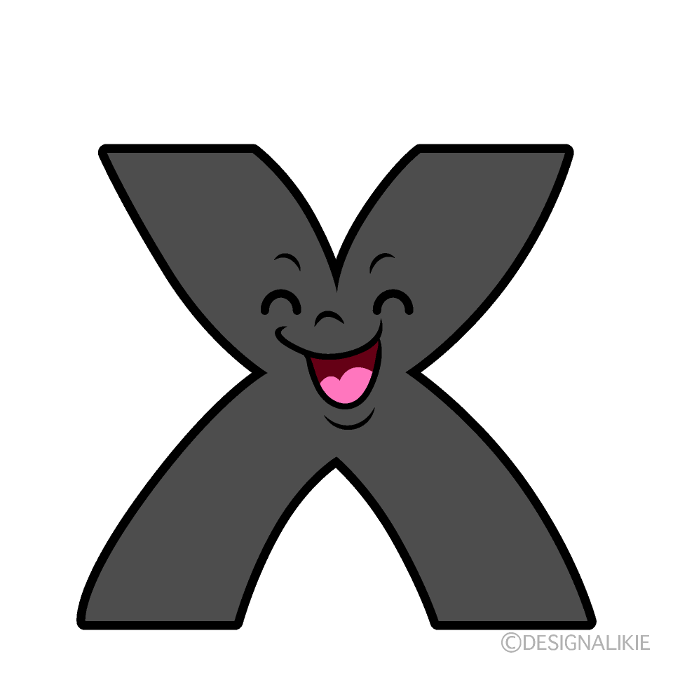 Cute Smiling X Clipart