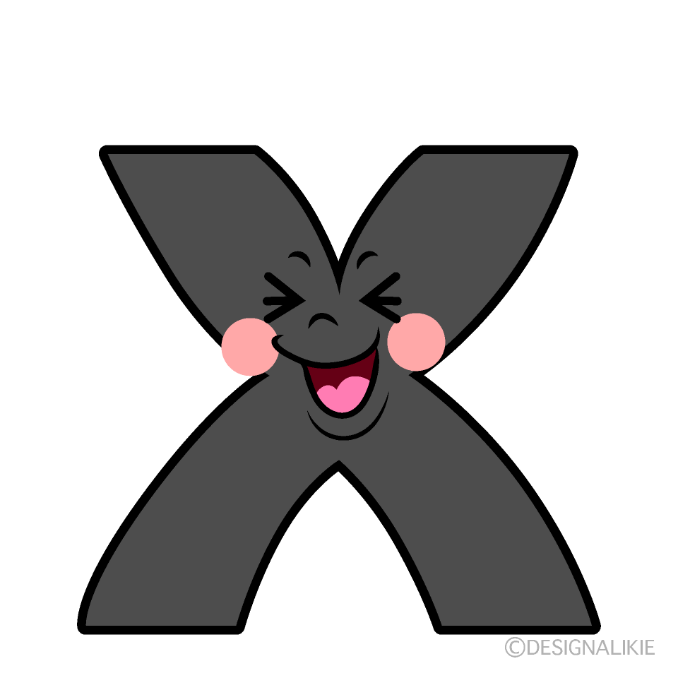 Cute Laughing X Clipart