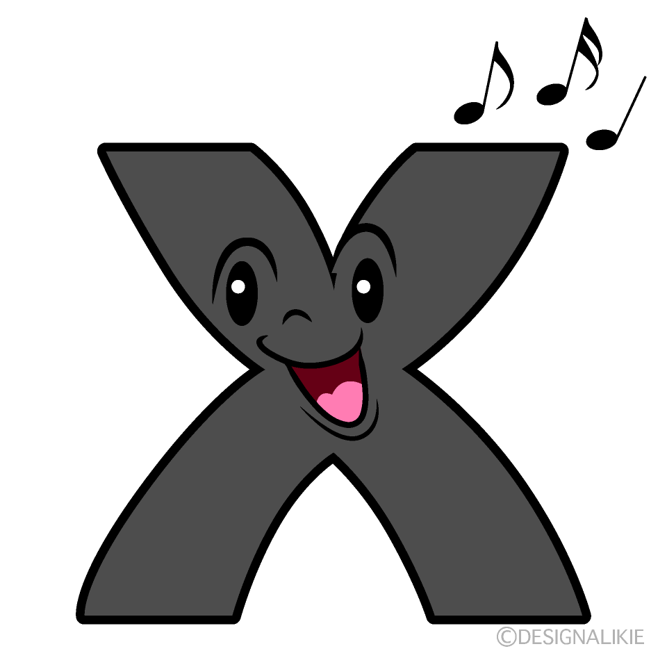 Cute Singing X Clipart