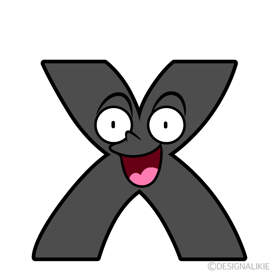 Cute Surprised X Clipart