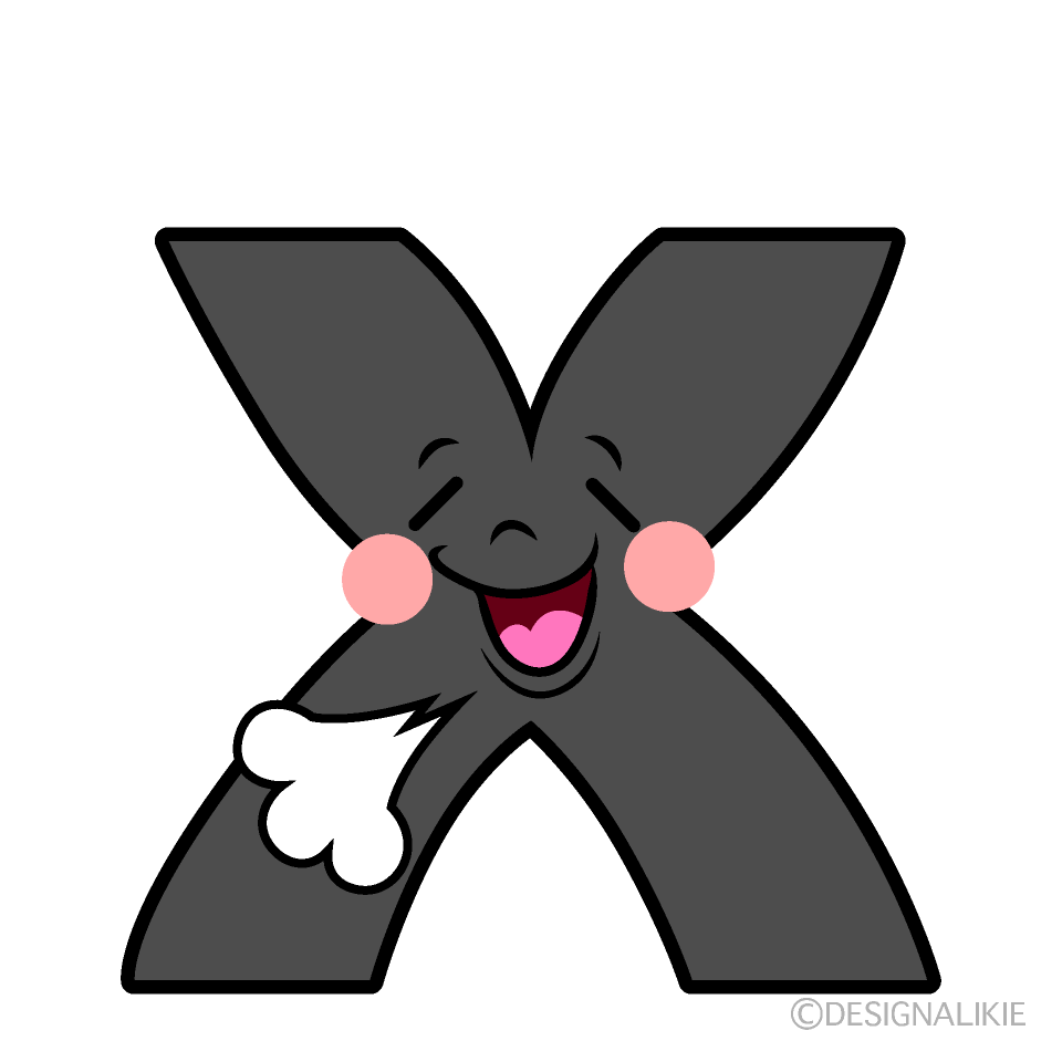 Cute Relaxed X Clipart