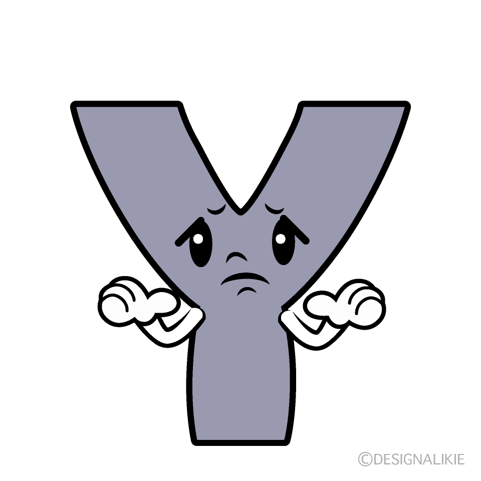 Cute Troubled Y Clipart