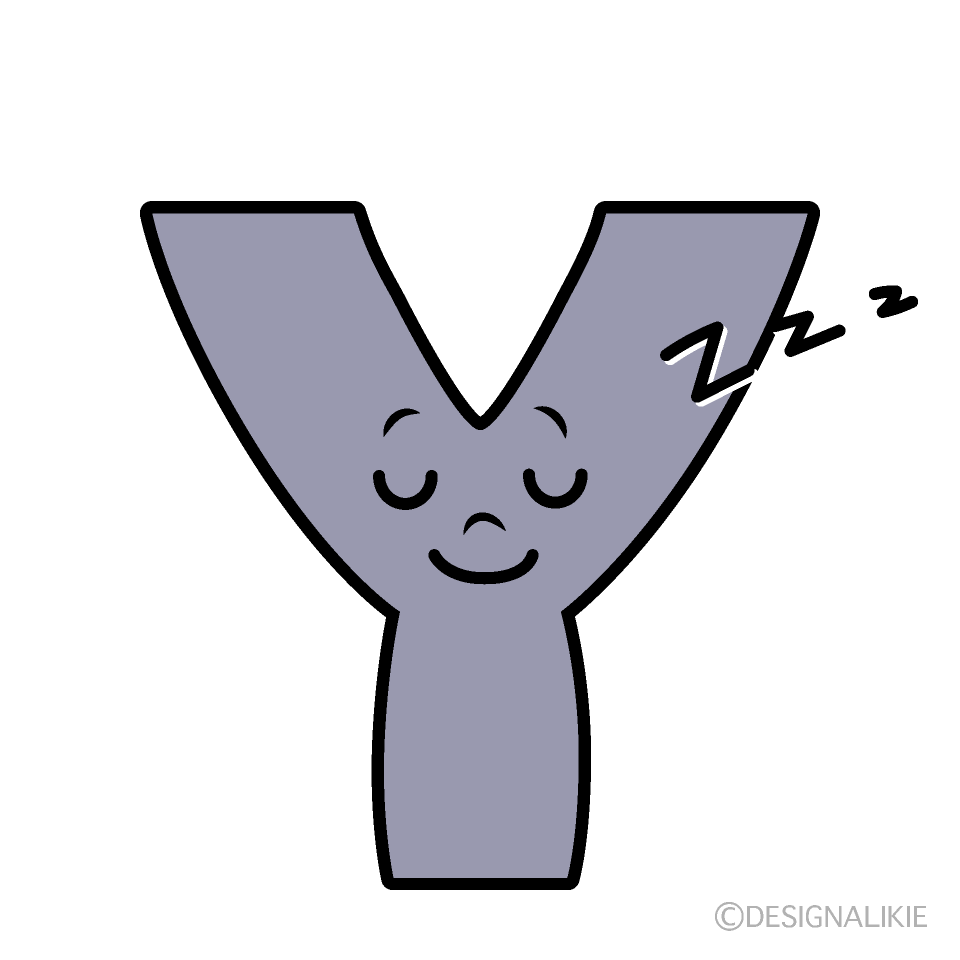 Cute Sleeping Y Clipart
