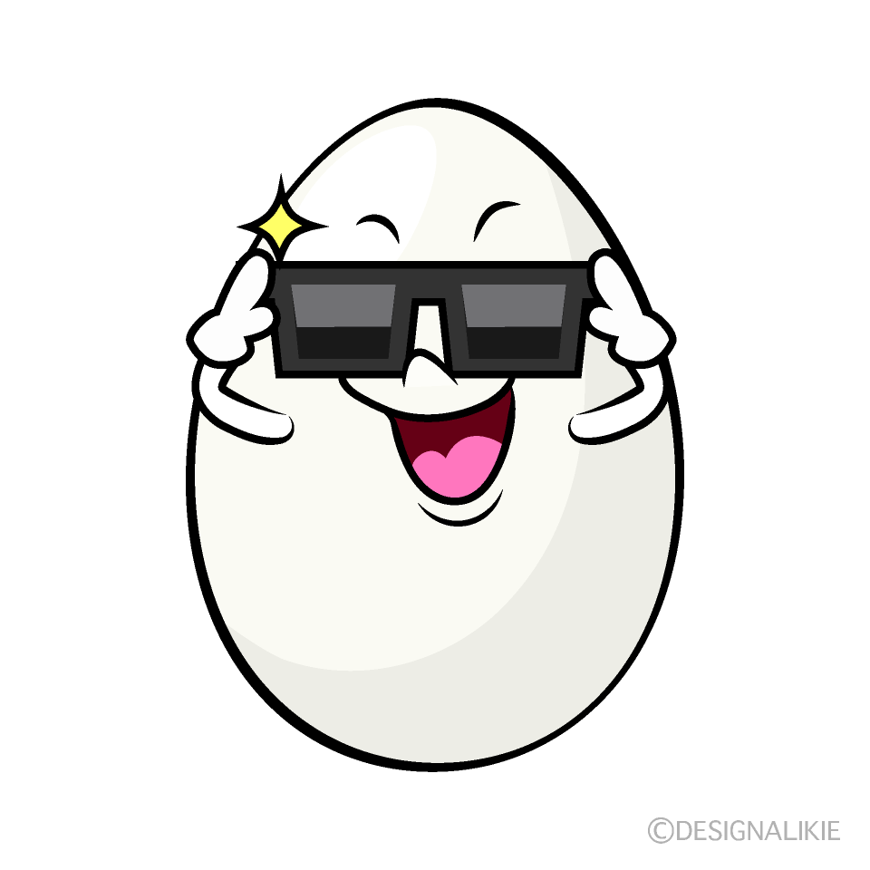 かわいいかっこいい卵イラスト