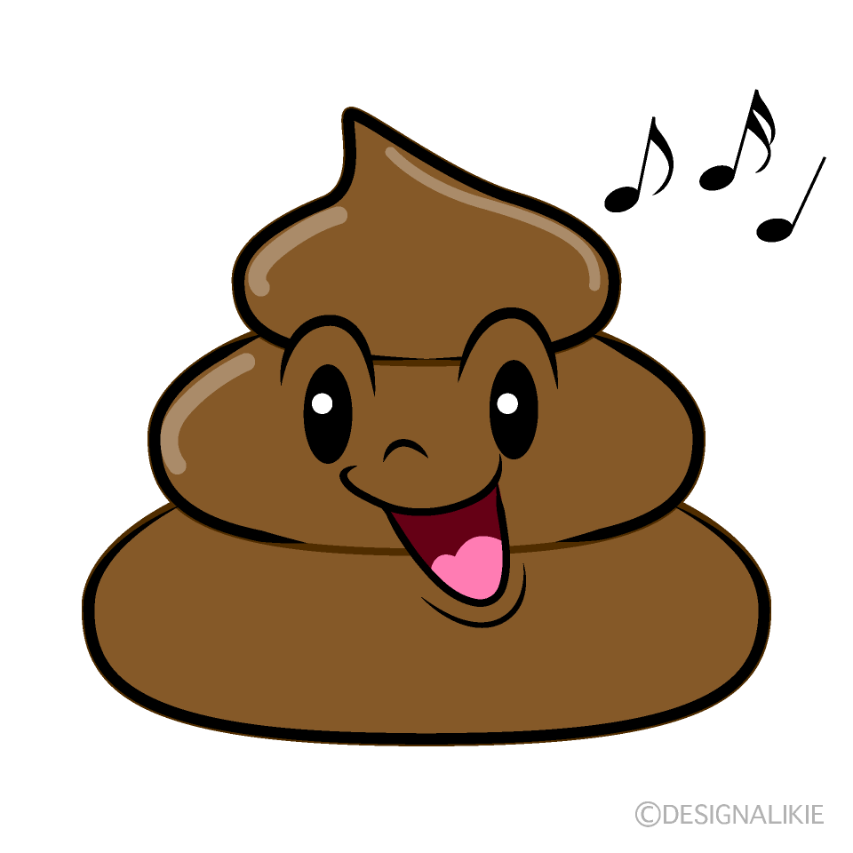かわいい歌ううんちイラスト