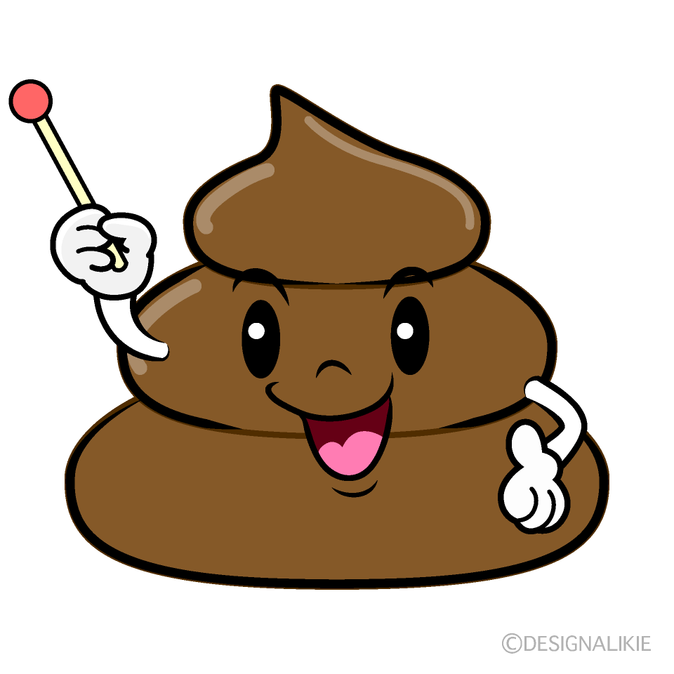 Cute Explaining Poop Clipart