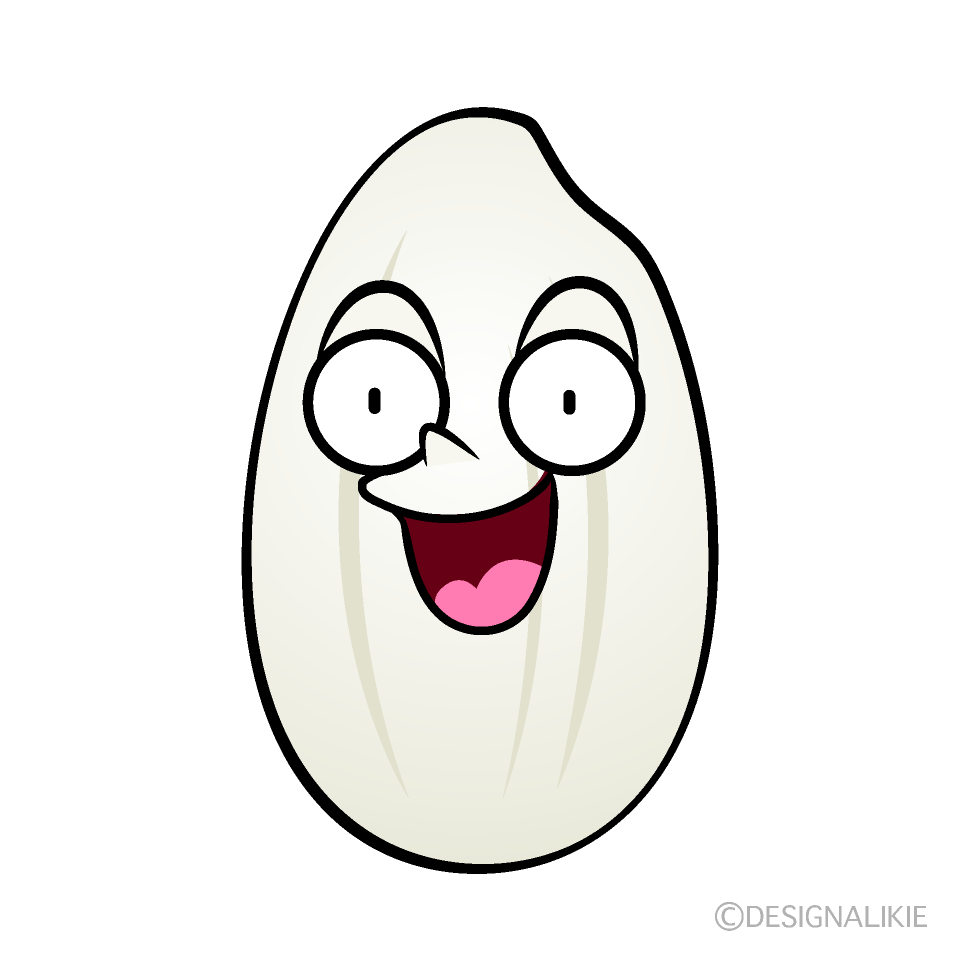 かわいい驚くお米イラスト
