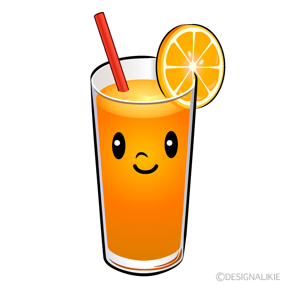 Cute Orange Juice Clipart