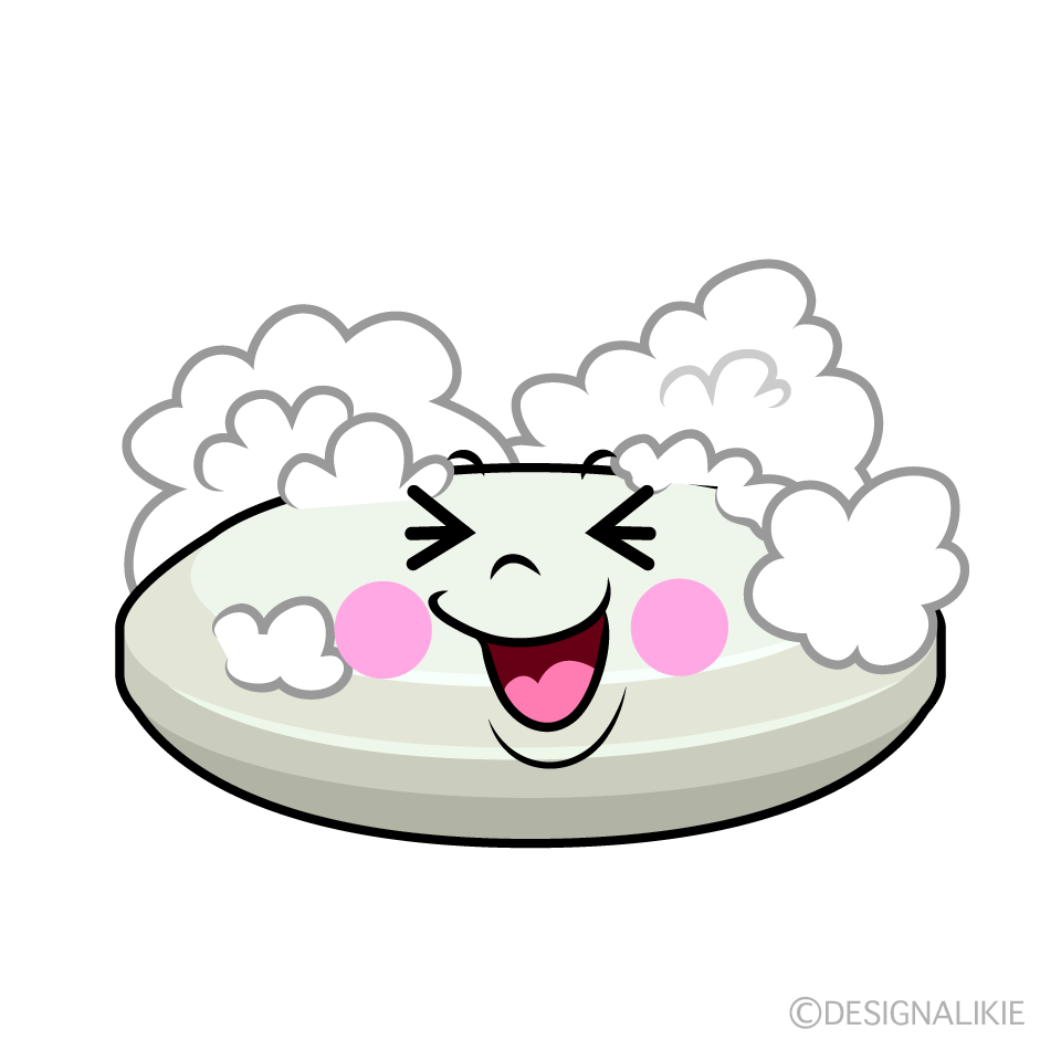 かわいい笑う石鹸イラスト