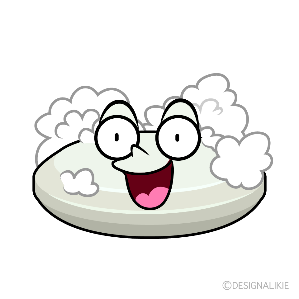かわいい驚く石鹸イラスト
