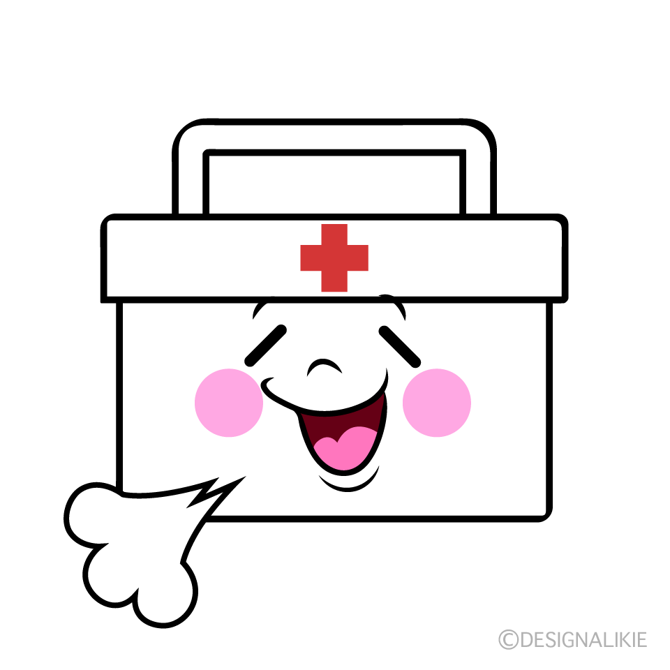 かわいいほっとする救急箱イラスト
