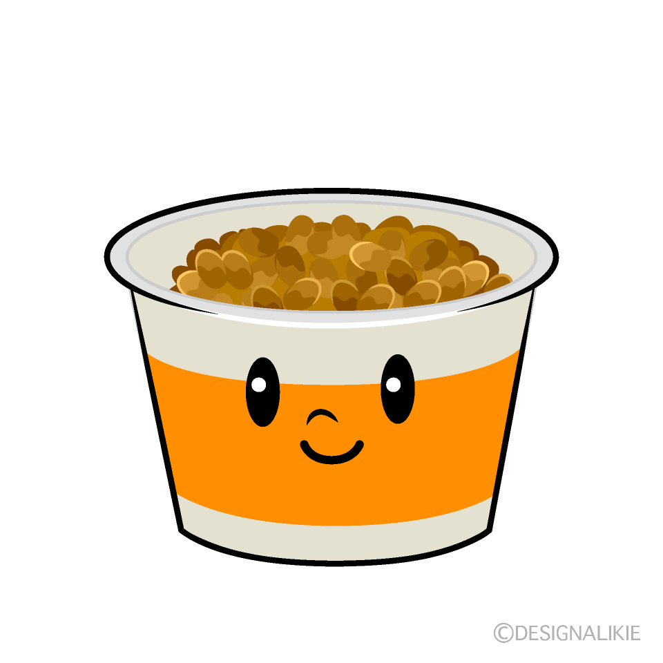かわいい納豆イラスト