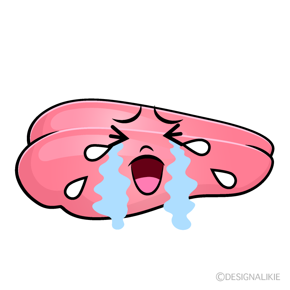 かわいい泣くたらこイラスト