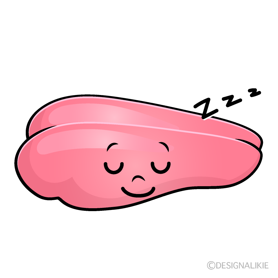 かわいい寝るたらこイラスト