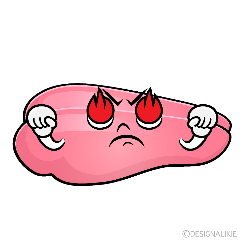 かわいい燃えるたらこイラスト