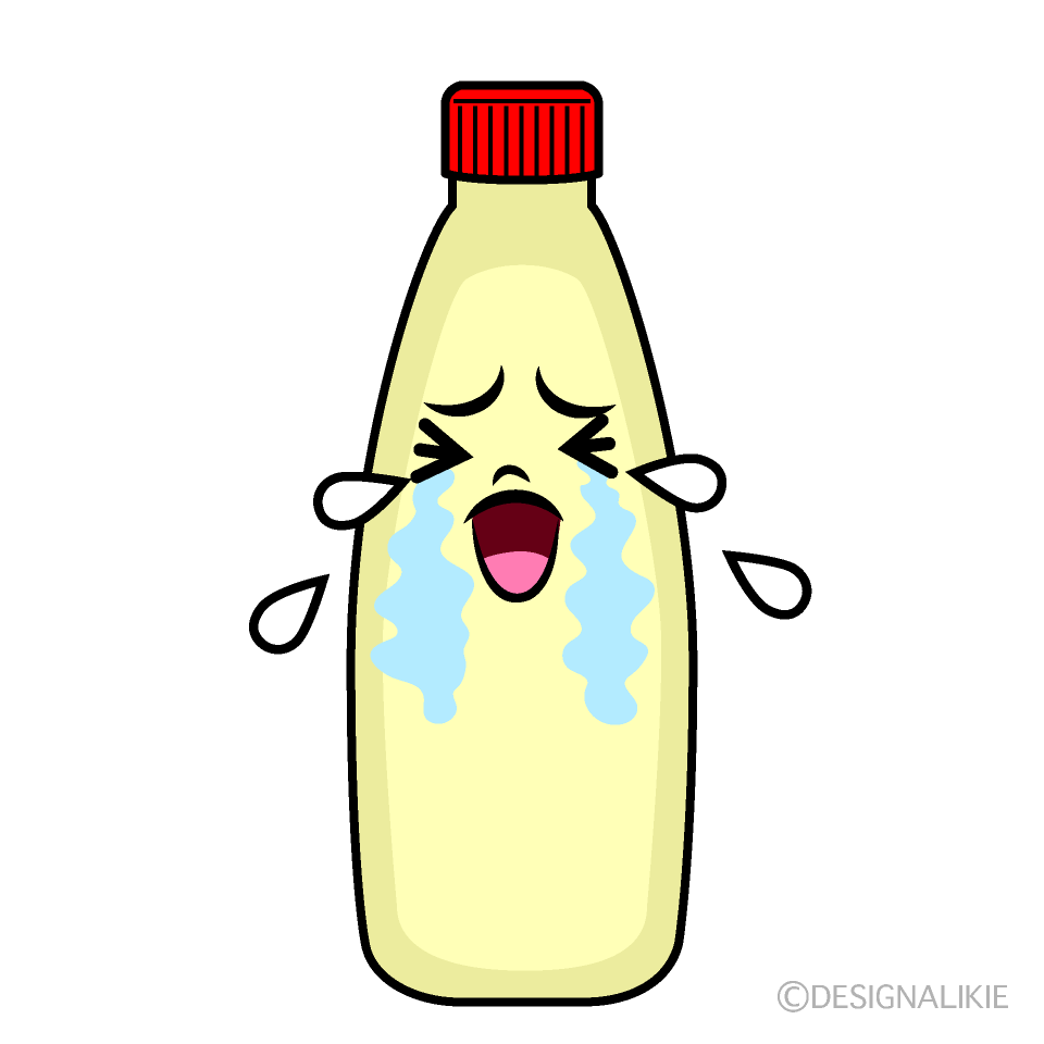 かわいい泣くマヨネーズイラスト