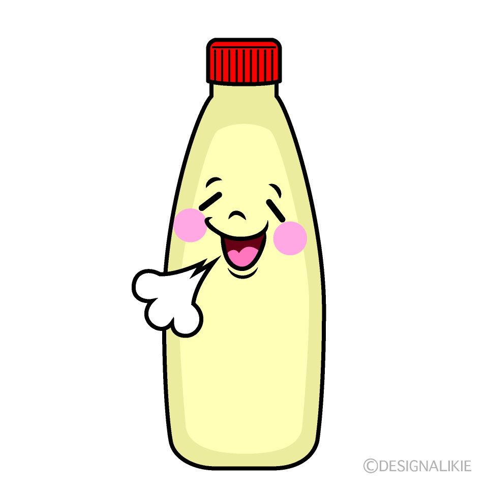 かわいいほっとするマヨネーズイラスト