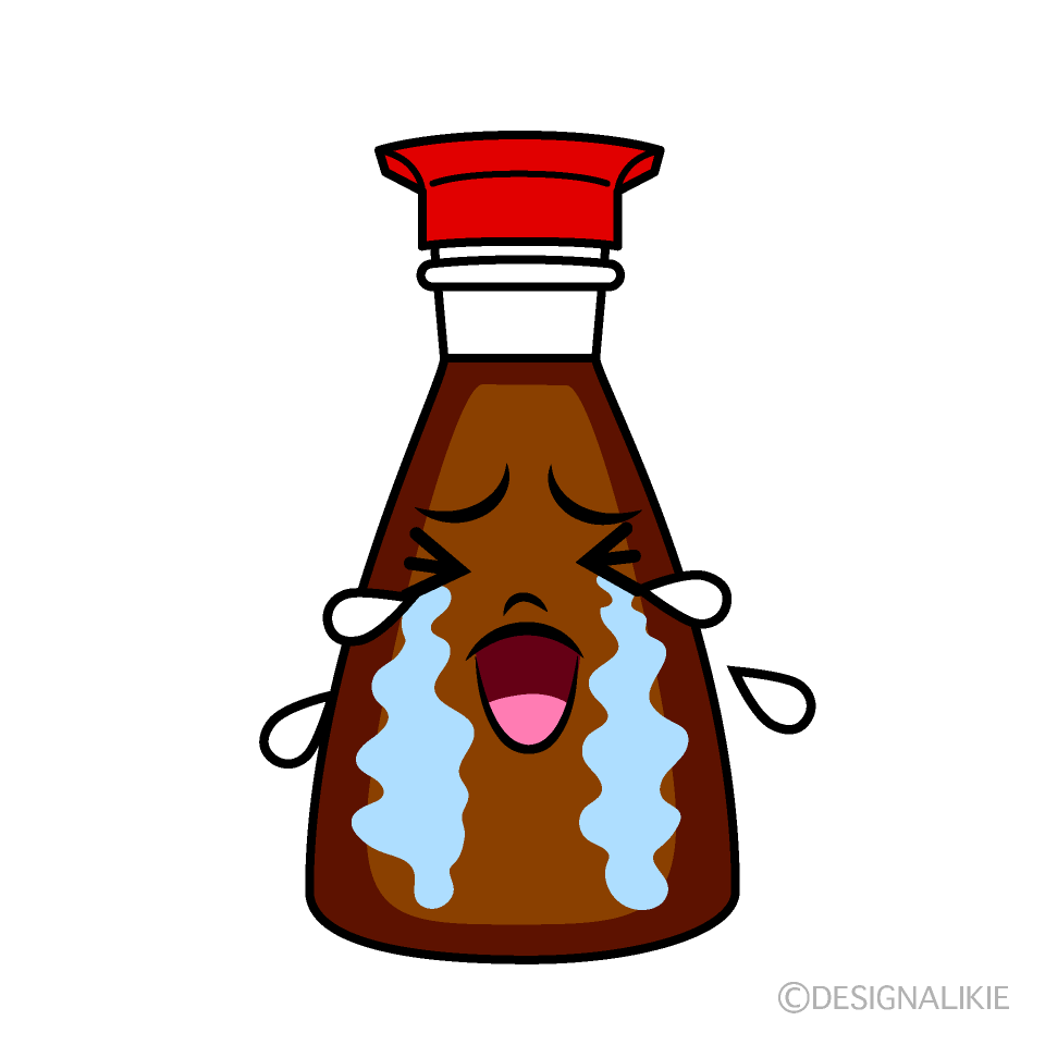 かわいい泣く醤油イラスト