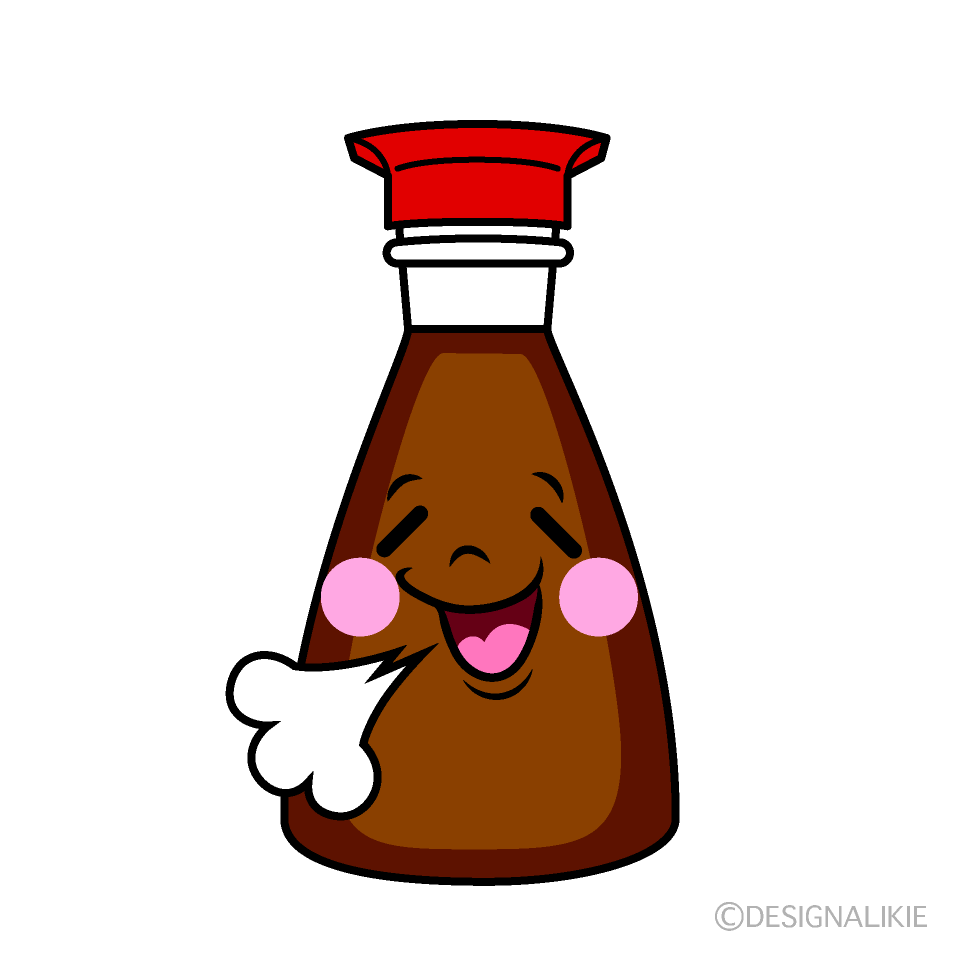 かわいいほっとする醤油イラスト
