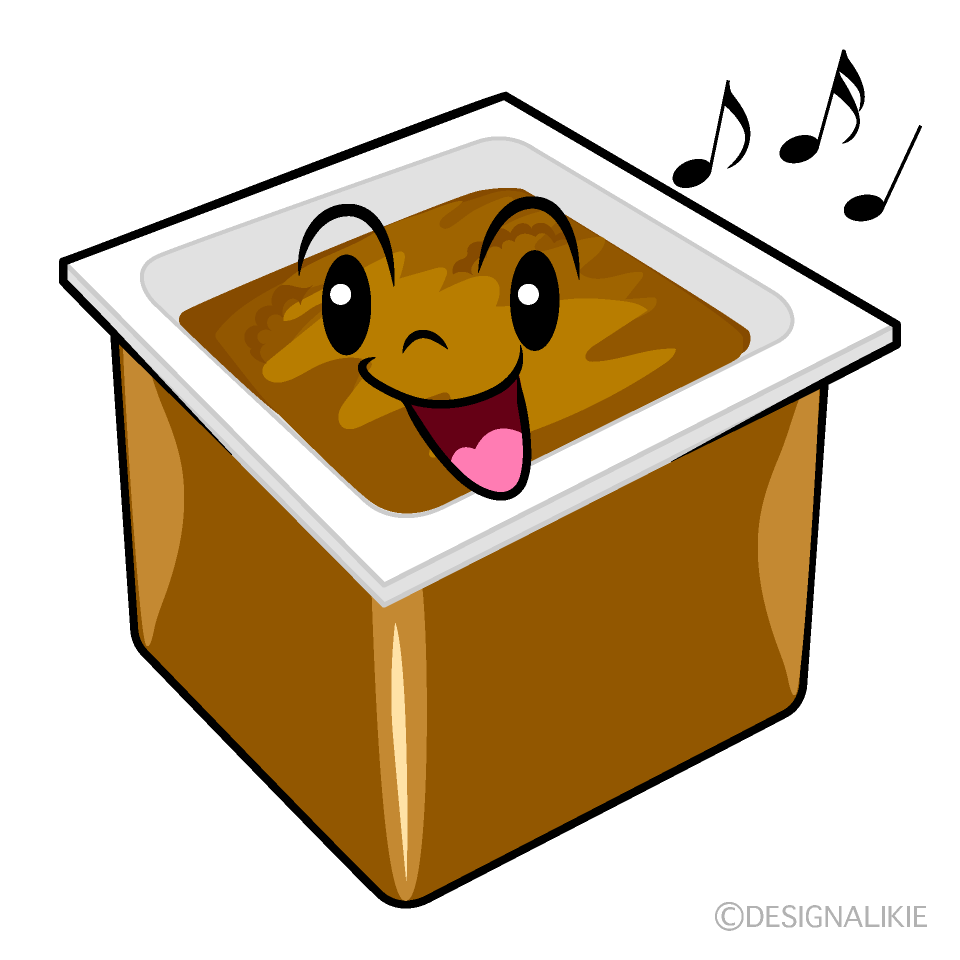 かわいい歌う味噌イラスト