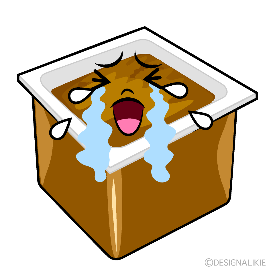 かわいい泣く味噌イラスト