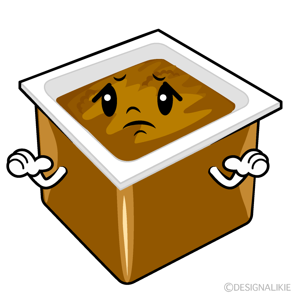 かわいい困る味噌イラスト