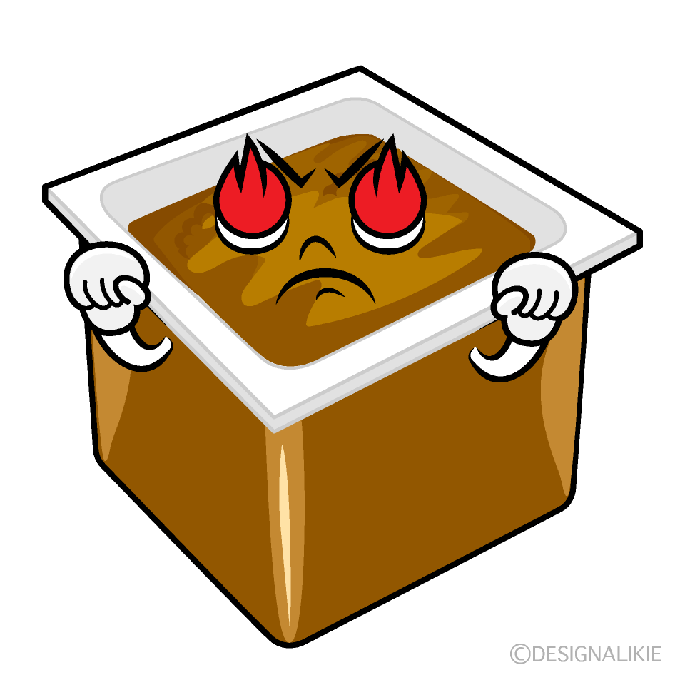 かわいい燃える味噌イラスト