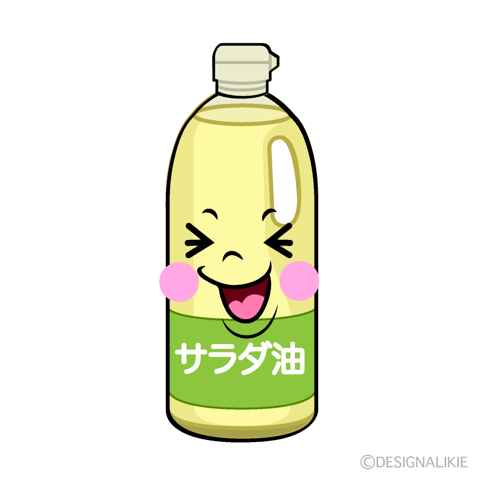 かわいい笑う油イラスト