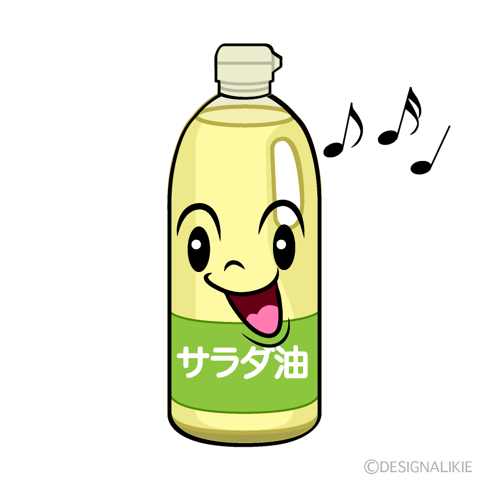 かわいい歌う油イラスト