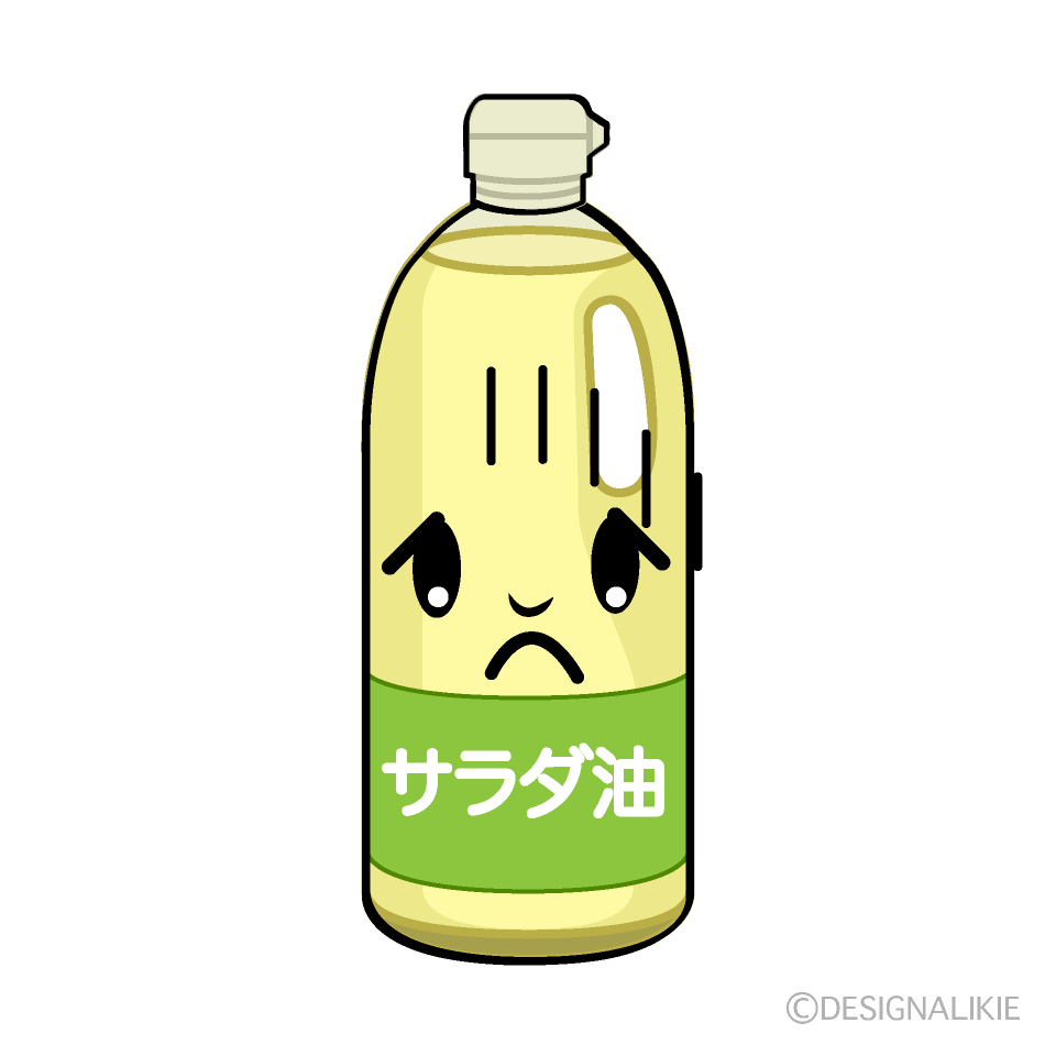 かわいいお辞儀する油イラスト