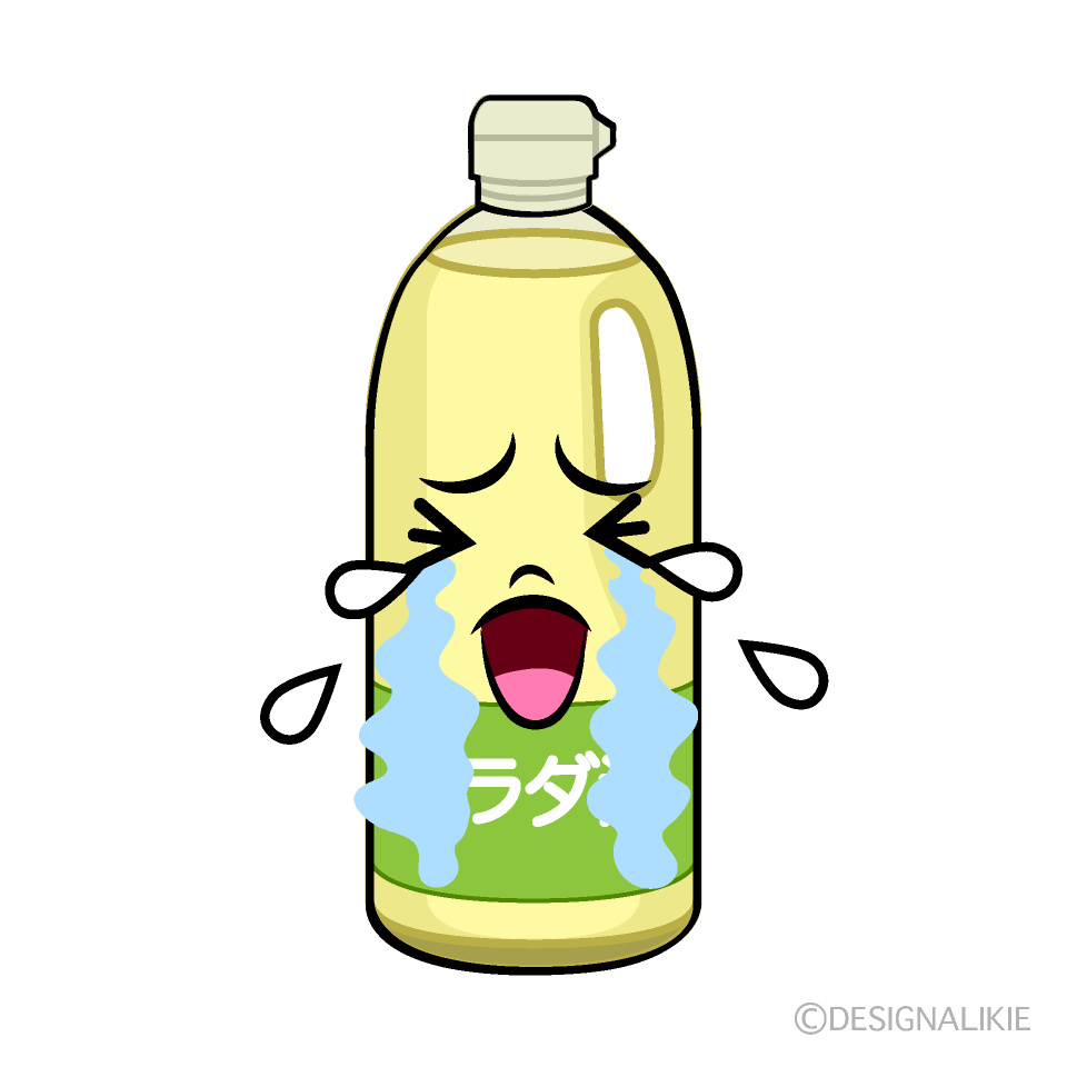 かわいい泣く油イラスト