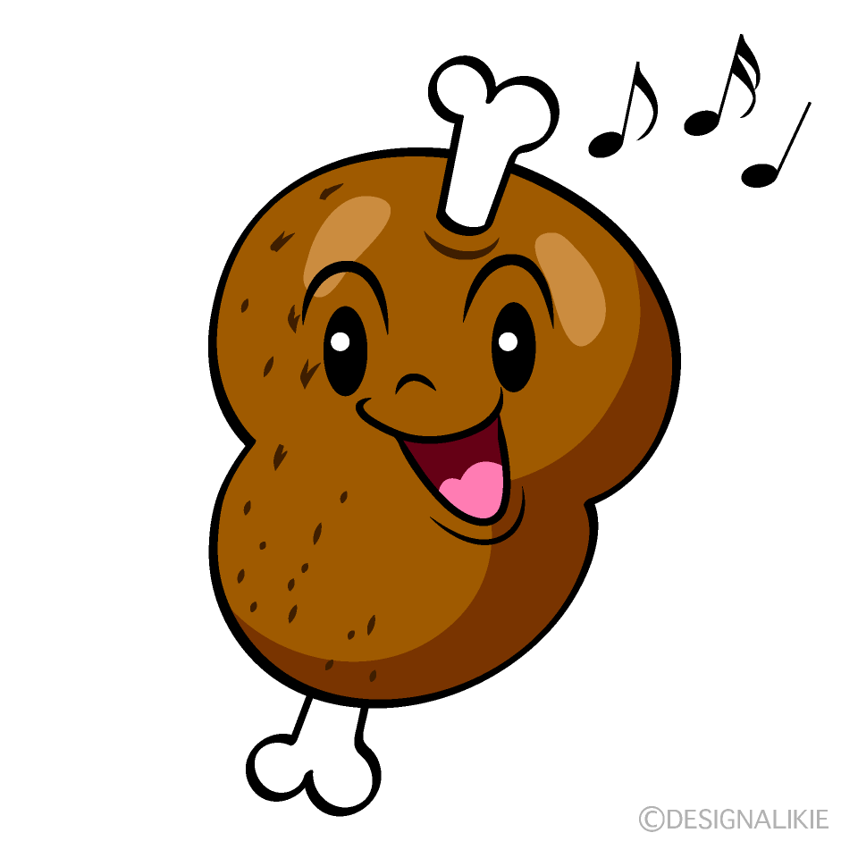 かわいい歌うマンモス肉イラスト