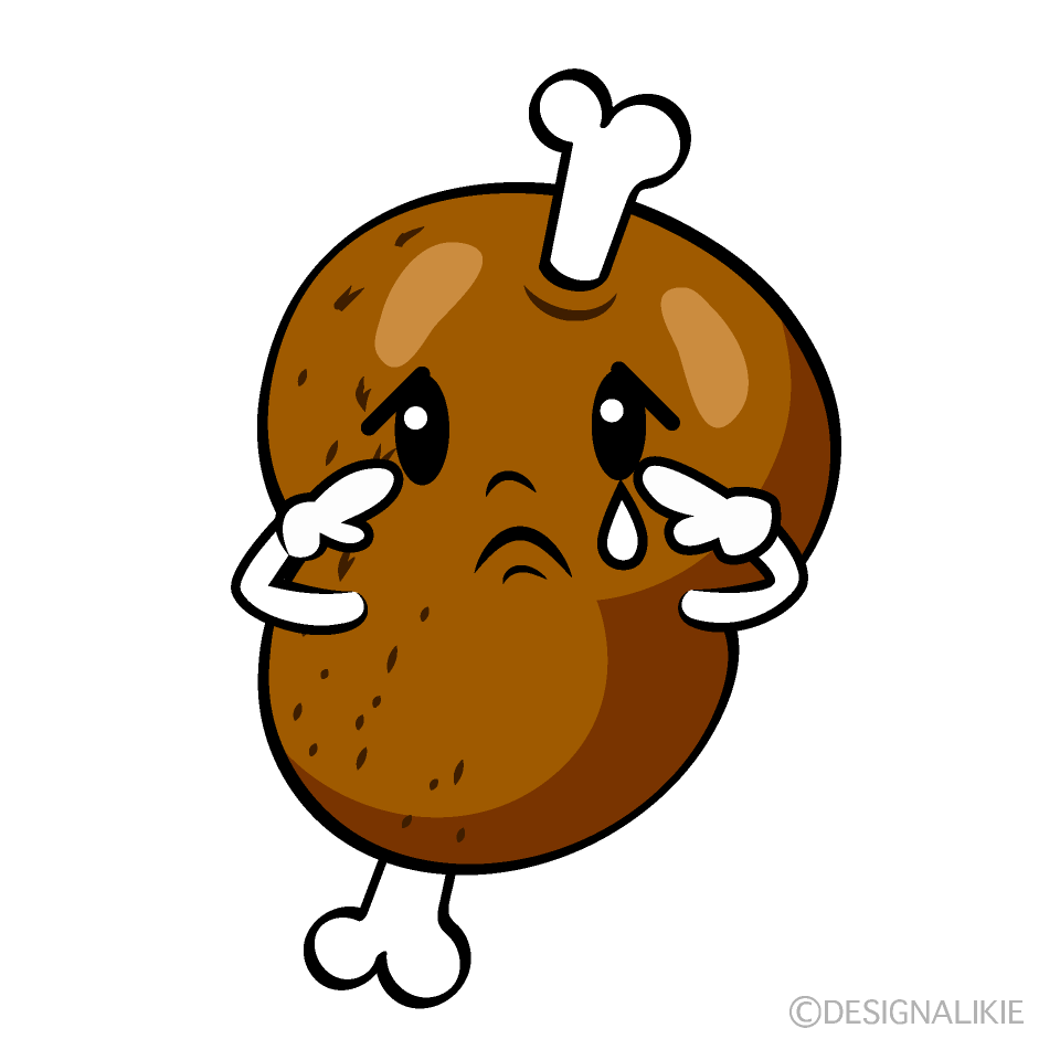 かわいい悲しいマンモス肉イラスト