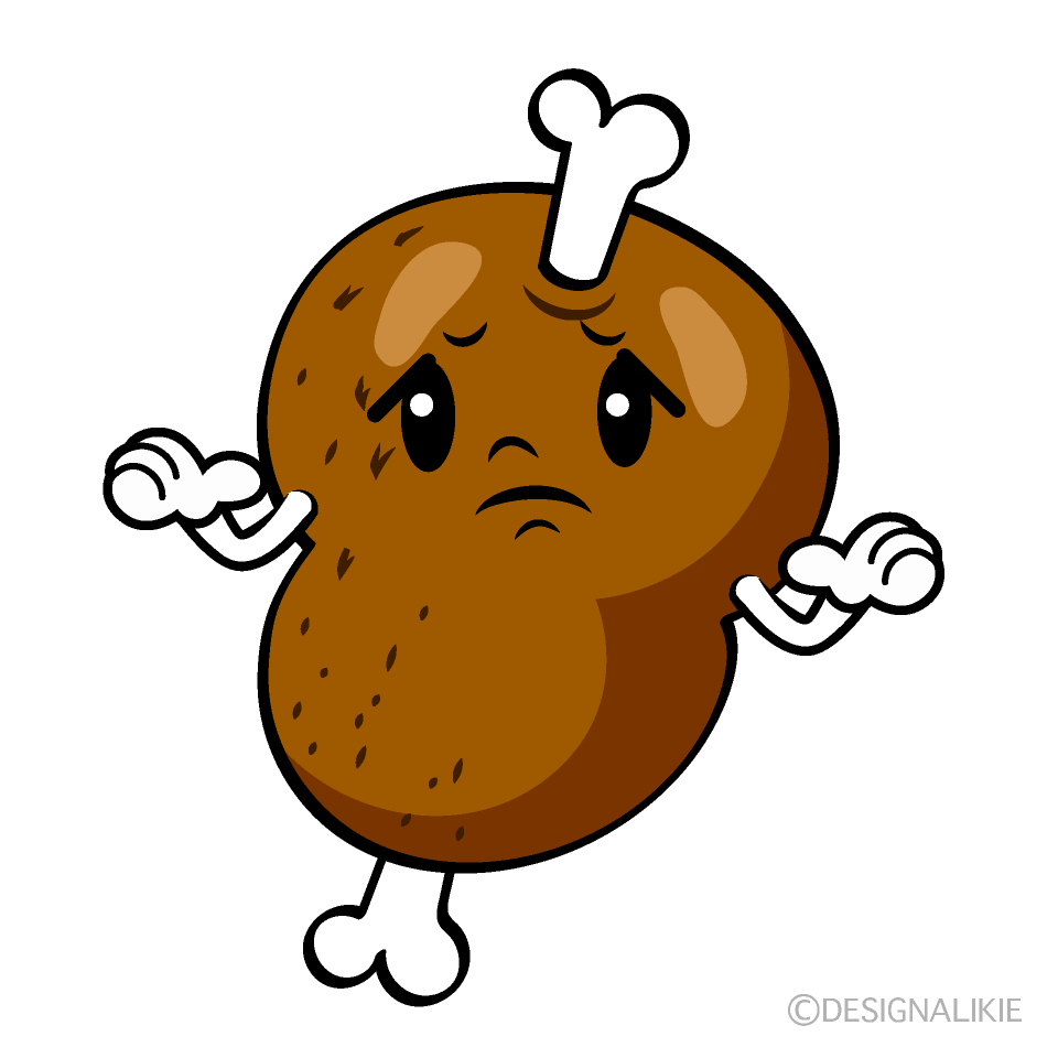 かわいい困るマンモス肉イラスト