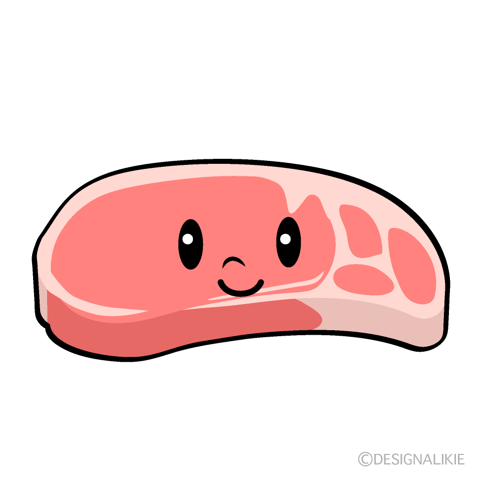 かわいい豚肉イラスト