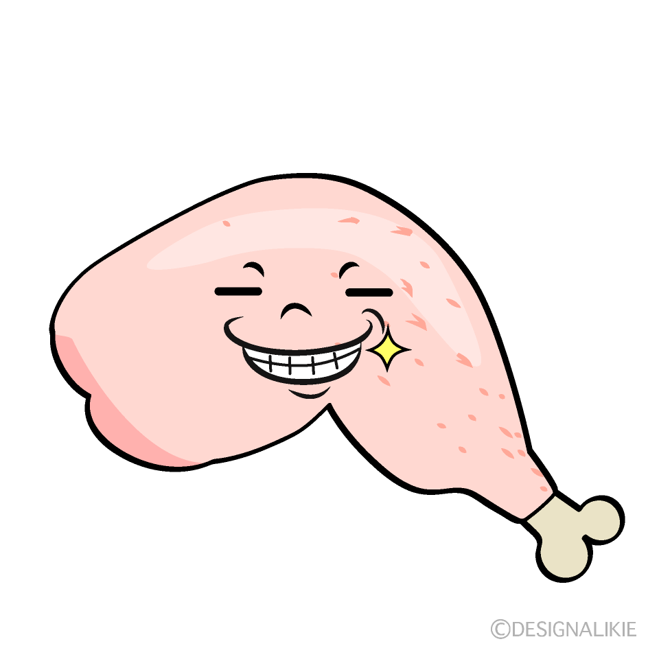 Cute Grinning Chicken Clipart