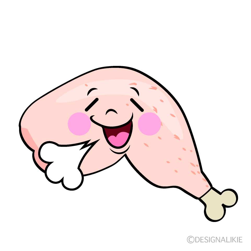 Cute Relieved Chicken Clipart